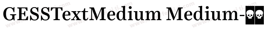 GESSTextMedium Medium字体转换